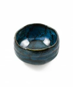 Kiji Stoneware & Ceramics Blue Storm Matcha Bowl Tableware