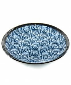 Kiji Stoneware & Ceramics Blue Wave Dinner Plate 29cm Tableware