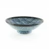 Kiji Stoneware & Ceramics Blue Wave Large Shallow Bowl