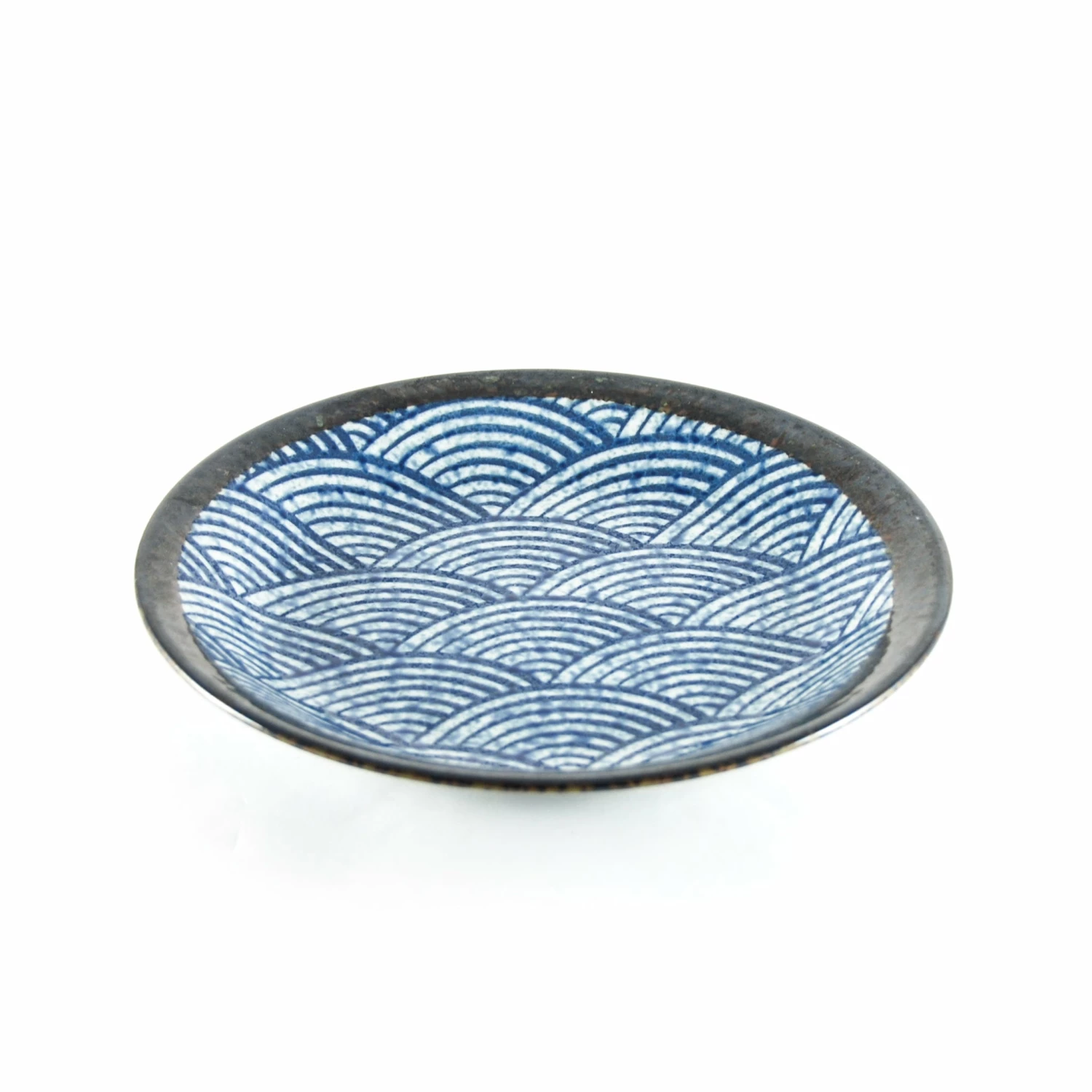 Kiji Stoneware & Ceramics Tableware Blue Wave Medium Plate 22cm