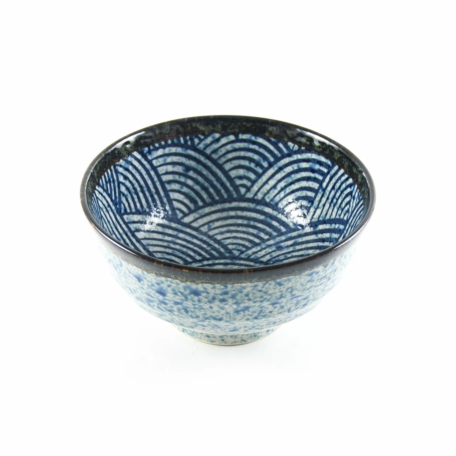 Kiji Stoneware & Ceramics Tableware Blue Wave Noodle Bowl