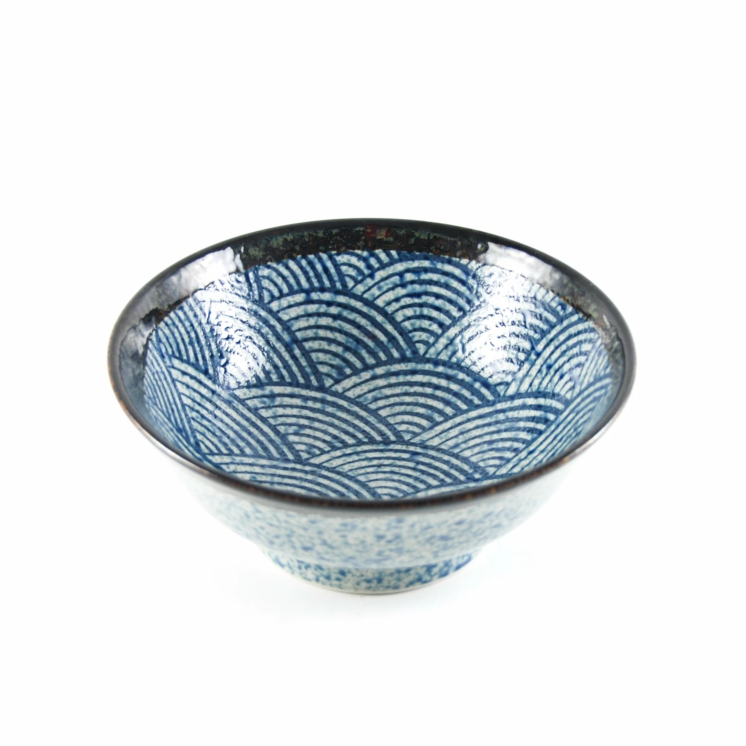 Kiji Stoneware & Ceramics Blue Wave Ramen Bowl Tableware