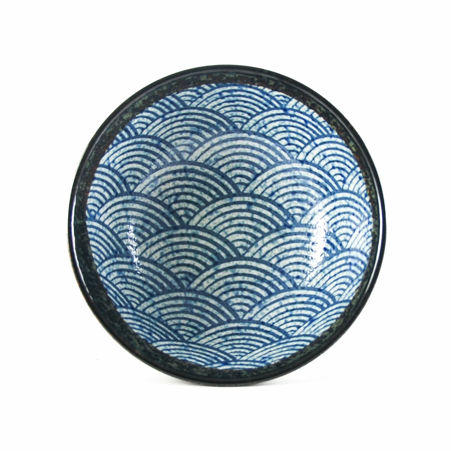 Kiji Stoneware & Ceramics Blue Wave Ramen Bowl Tableware