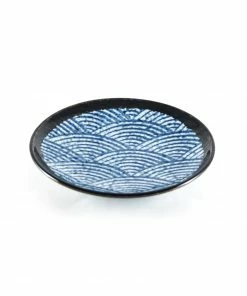 Kiji Stoneware & Ceramics Blue Wave Side Plate