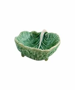 Bordallo Pinheiro Curved Cabbage Leaf Bowl 9cm