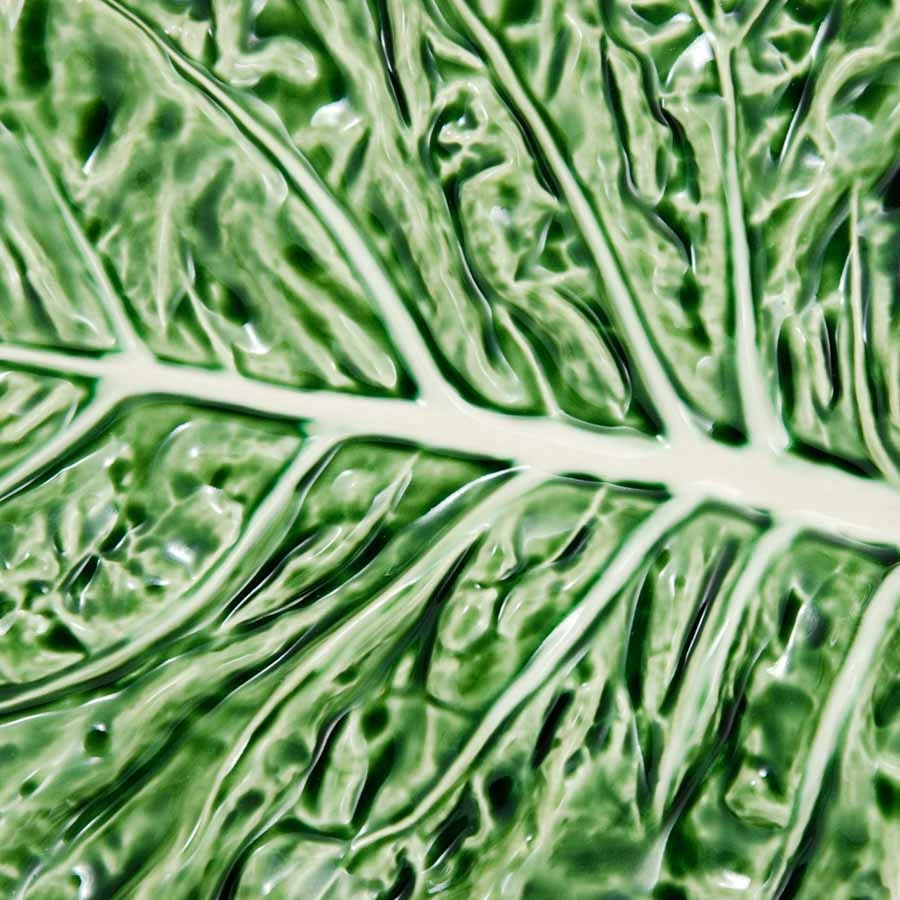 Bordallo Pinheiro Tableware Cabbage Leaf Oval Platter