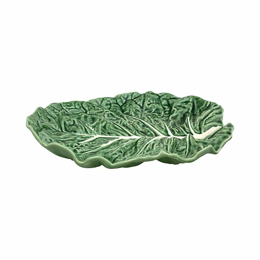 Bordallo Pinheiro Tableware Cabbage Leaf Oval Platter
