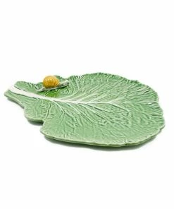 Bordallo Pinheiro Tableware Cabbage Leaf With Snail