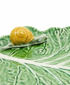 Bordallo Pinheiro Tableware Cabbage Leaf With Snail