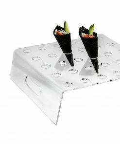 Sous Chef Tableware Tableware Canape Cone Tray With Handles For 30 Cones