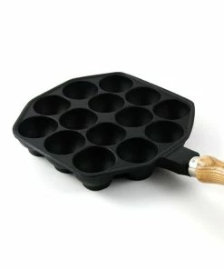 Japan Bento Cast Iron Takoyaki Pan 18cm Dia