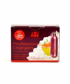 ISi Molecular Gastronomy Supplies Nitrous Oxide Cream Whipper Chargers 10 X 8g