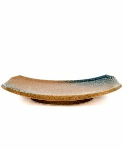 Kiji Stoneware & Ceramics Chouseki Oblong Plate 21.5 X 14cm Tableware