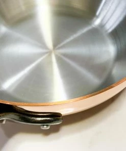 De Buyer Prima Matera Induction-Compatible Copper Saute Pan - Conical Cookware