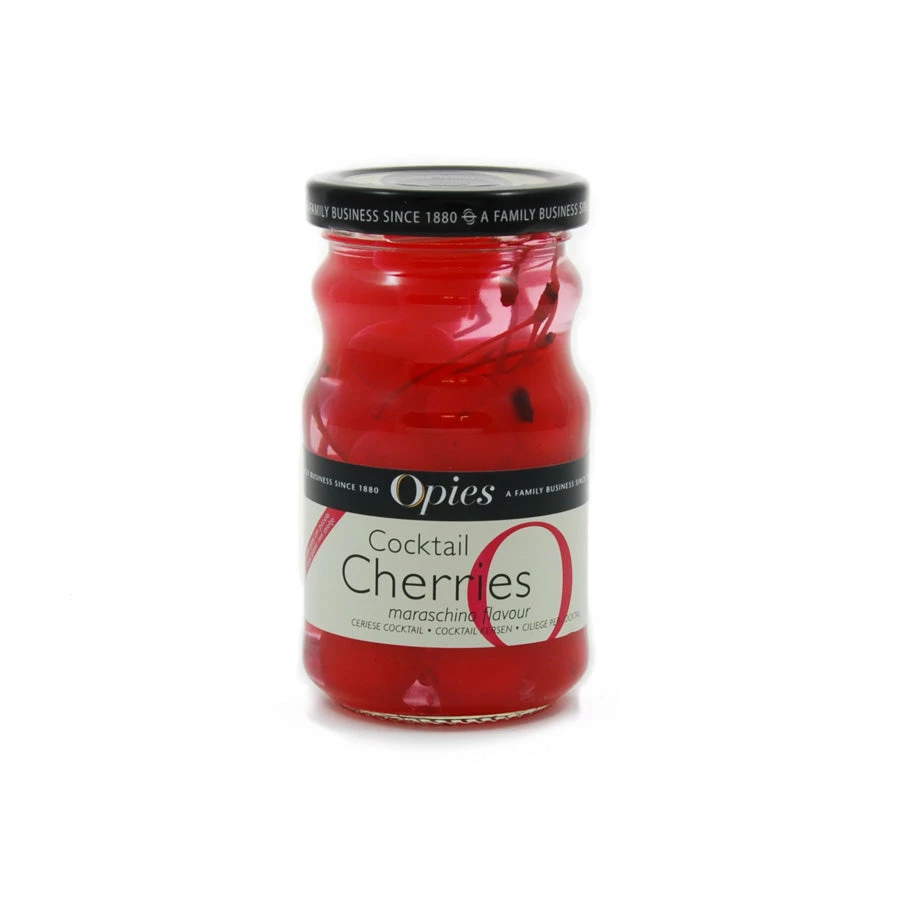Opies Red Maraschino Cocktail Cherries With Stem 225g Ingredients