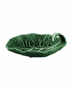 Bordallo Pinheiro Curved Cabbage Leaf Dish 25cm Tableware
