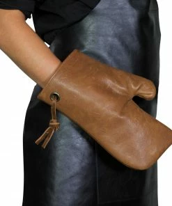 Cookware Dutchdeluxes Leather Oven Glove In Vintage Camel