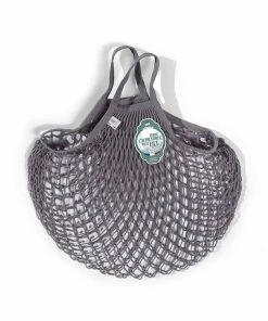 Kitchen Clothing Filt String Bag In Lead Grey