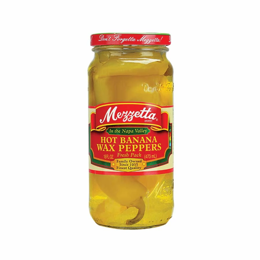 Mezzetta Hot Banana Wax Peppers 473g Ingredients