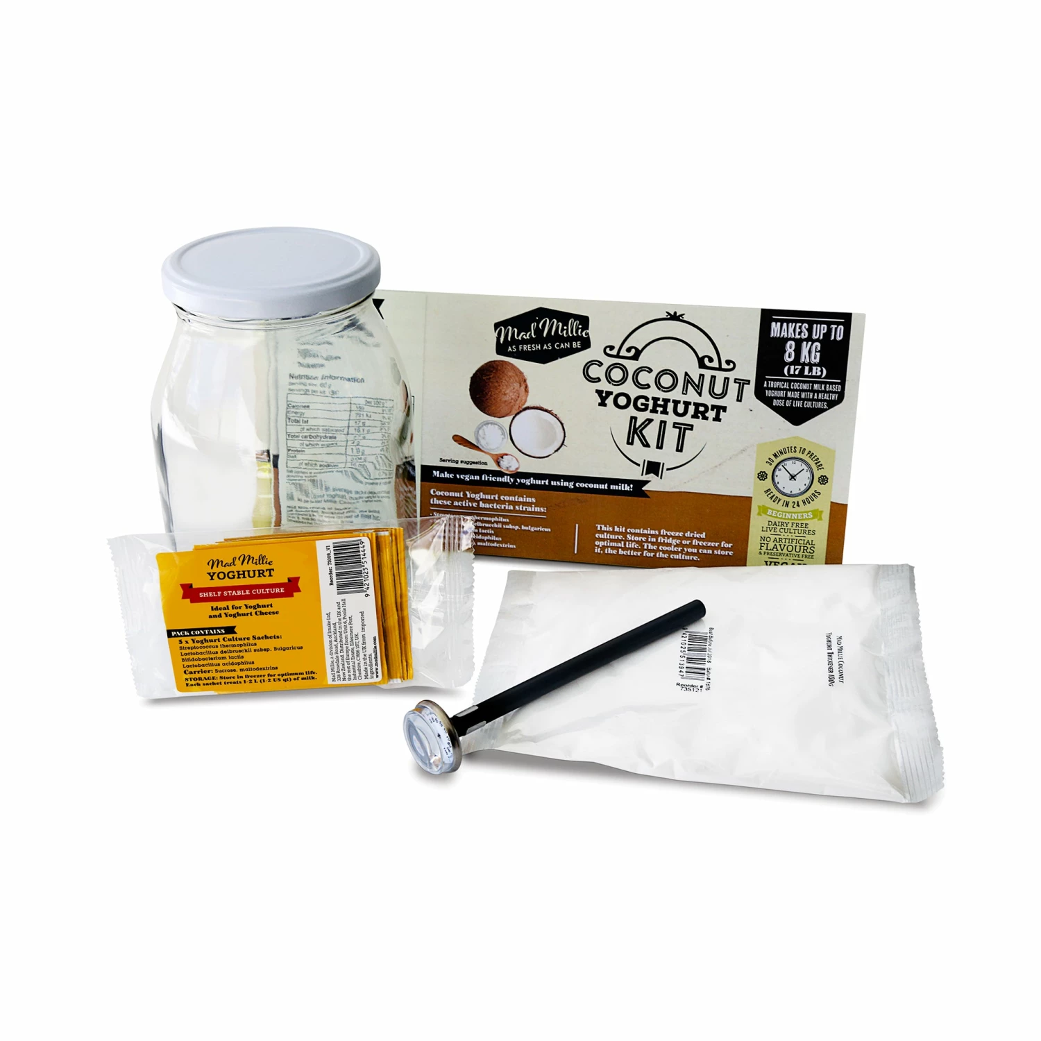 Mad Millie Coconut Yoghurt Jar Ingredients