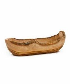 Naturally Med Olive Wood Rustic Serving Bowl 27cm Tableware