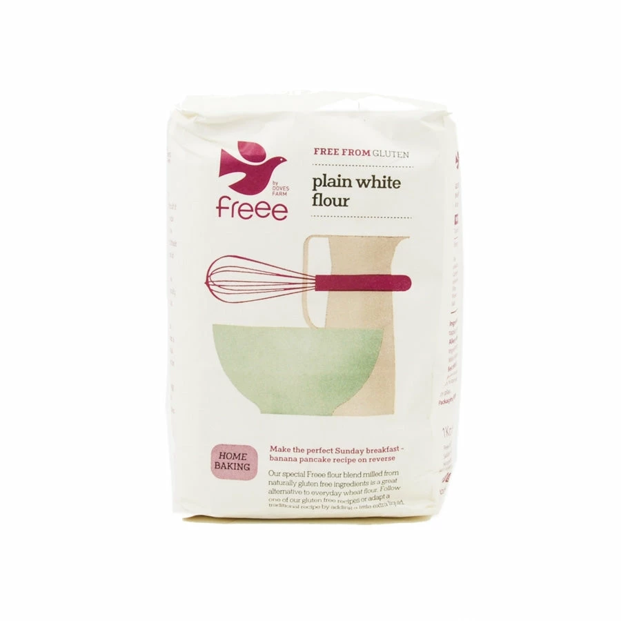Ingredients Doves Farm Gluten Free Plain White Flour 1kg