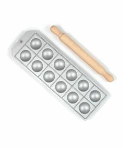 Italian Cookware Ravioli Tray - 12 Large Round Ravioli 52mm X 52mm Cookware