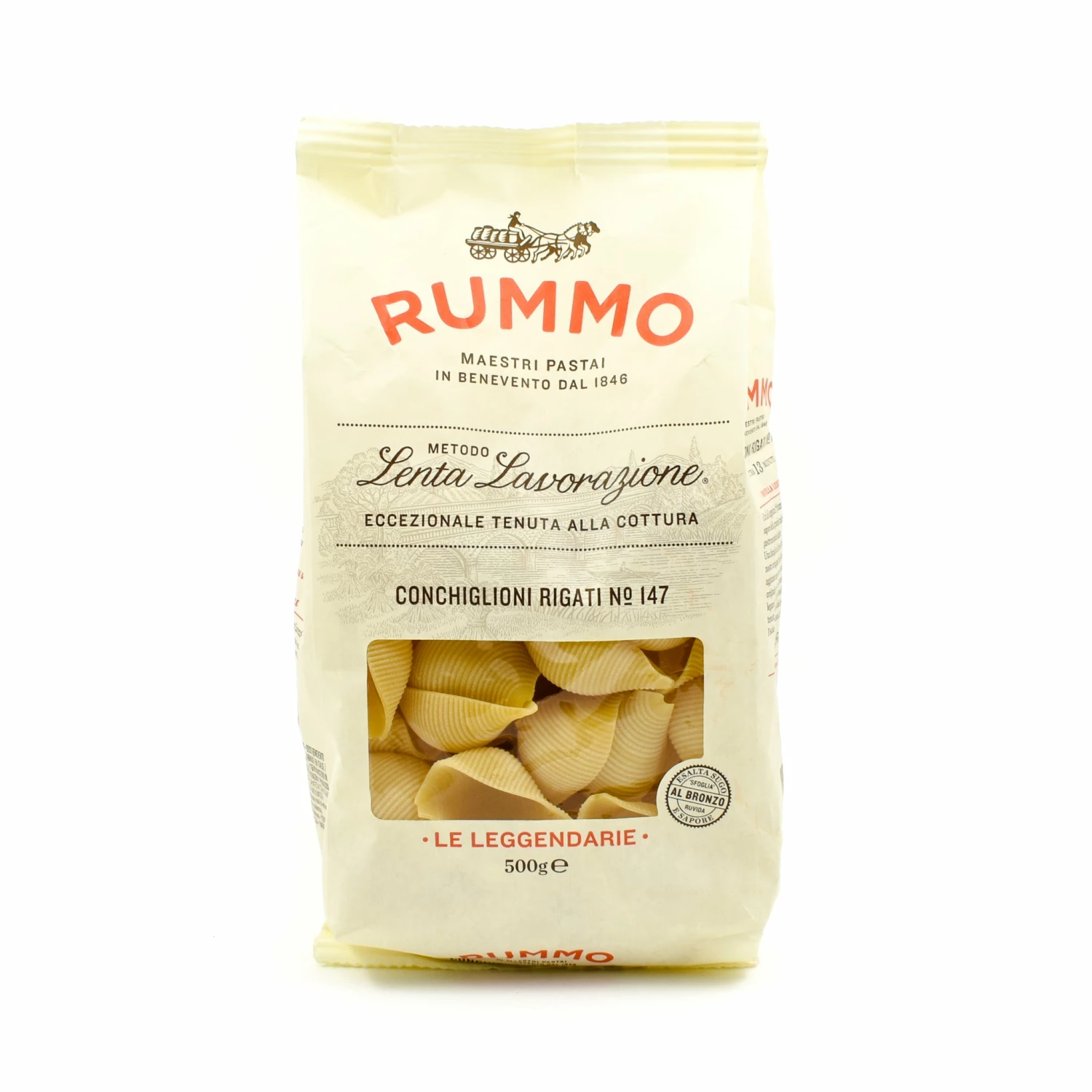 Rummo Conchiglioni Rigati 500g Ingredients