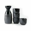 Kiji Stoneware & Ceramics Tableware Black Sake Set