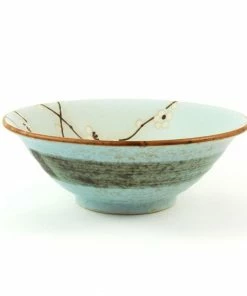 Kiji Stoneware & Ceramics Tableware Sakura Blossom Soup Bowl 19.5cm Dia