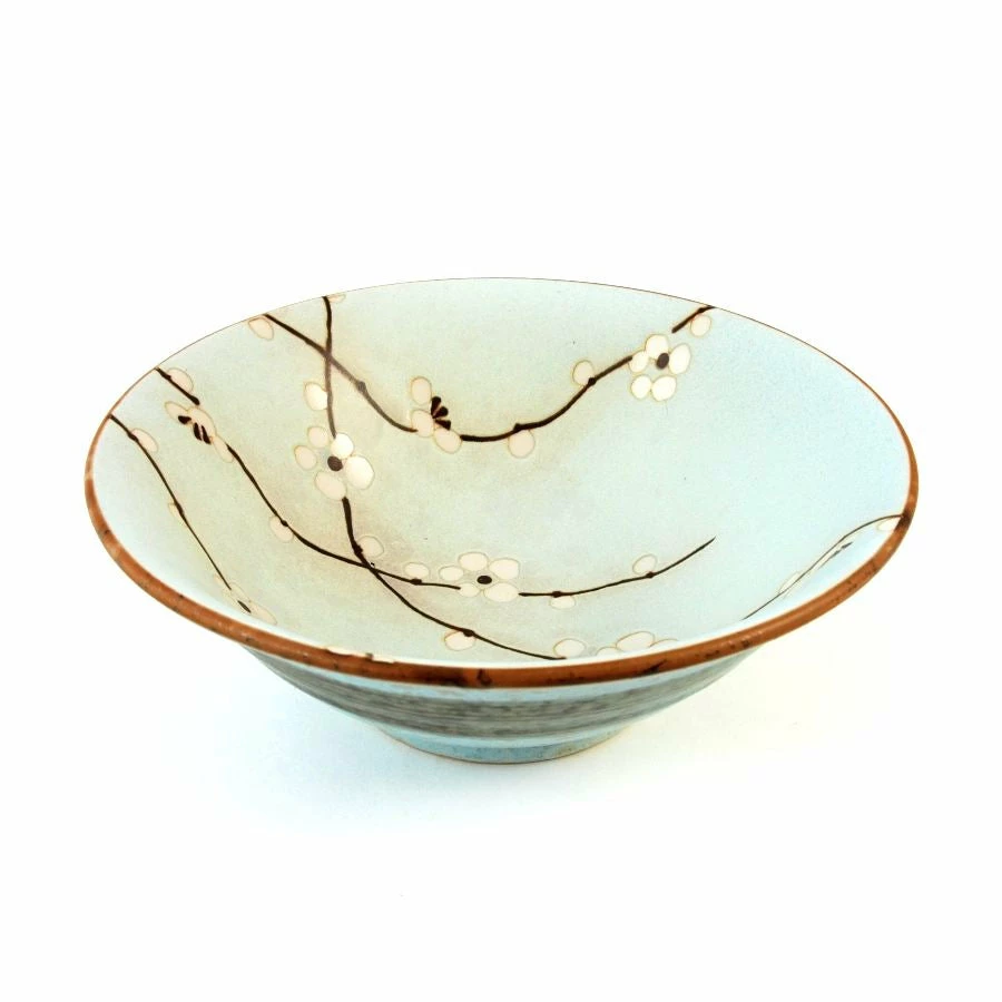 Kiji Stoneware & Ceramics Tableware Sakura Blossom Soup Bowl 19.5cm Dia