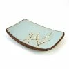 Kiji Stoneware & Ceramics Tableware Sakura Blossom Side Plate 19cm X 13cm
