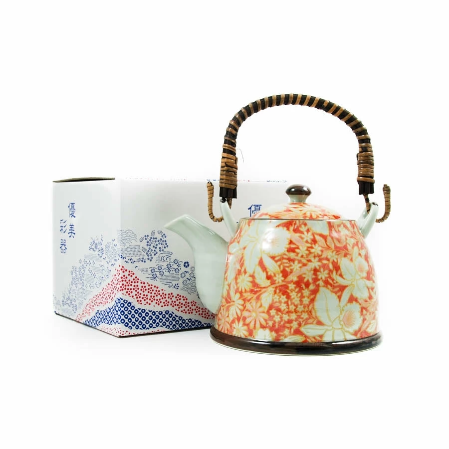 Kiji Stoneware & Ceramics Suisen Red Japanese Teapot Tableware