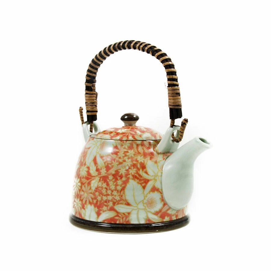 Kiji Stoneware & Ceramics Suisen Red Japanese Teapot Tableware