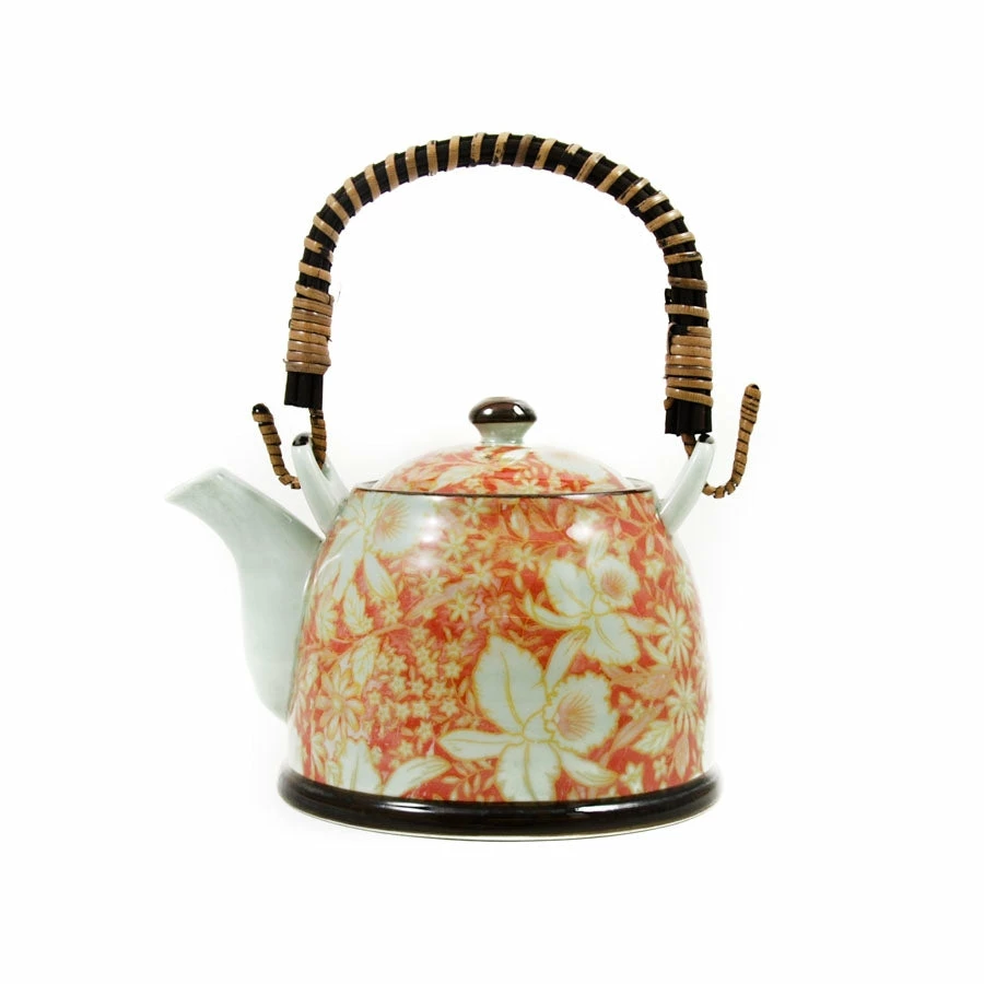 Kiji Stoneware & Ceramics Suisen Red Japanese Teapot Tableware