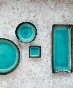 Kiji Stoneware & Ceramics Turquoise Glaze Bowl 12cm Dia X 4cm High Tableware
