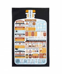Kitchen Linen Stuart Gardiner Guide To Whiskies Tea Towel